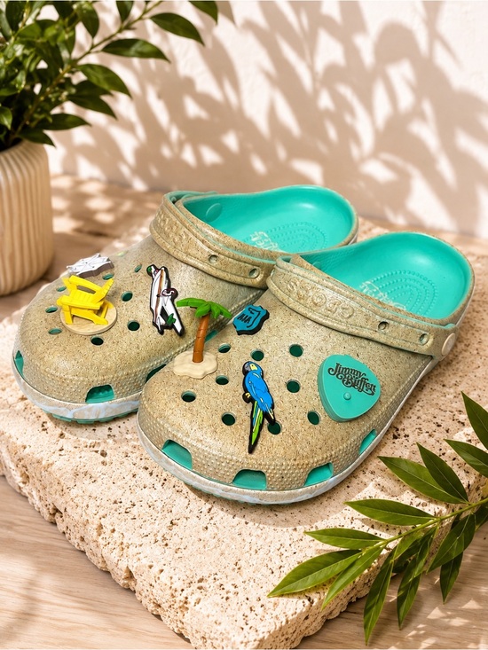 CROCS Shoes - Crocs x Jimmy Buffett Margaritaville Clogs M7 W9 W/ Complete Jibbitz set